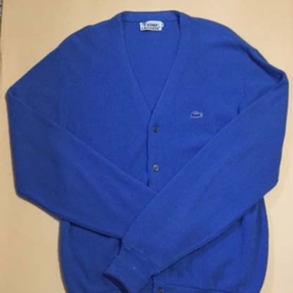 Vintage Izod-Lacoste Mens Cardigan Sweater